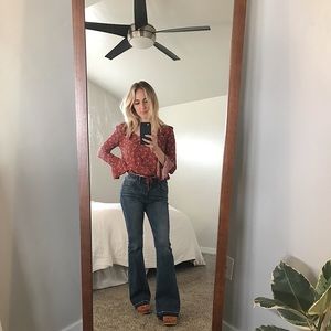 American Eagle high rise flare jeans